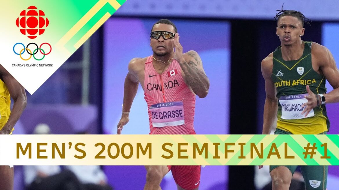 Reigning Olympic champ Andre De Grasse eliminated in men's 200m semifinal heats | #paris2024