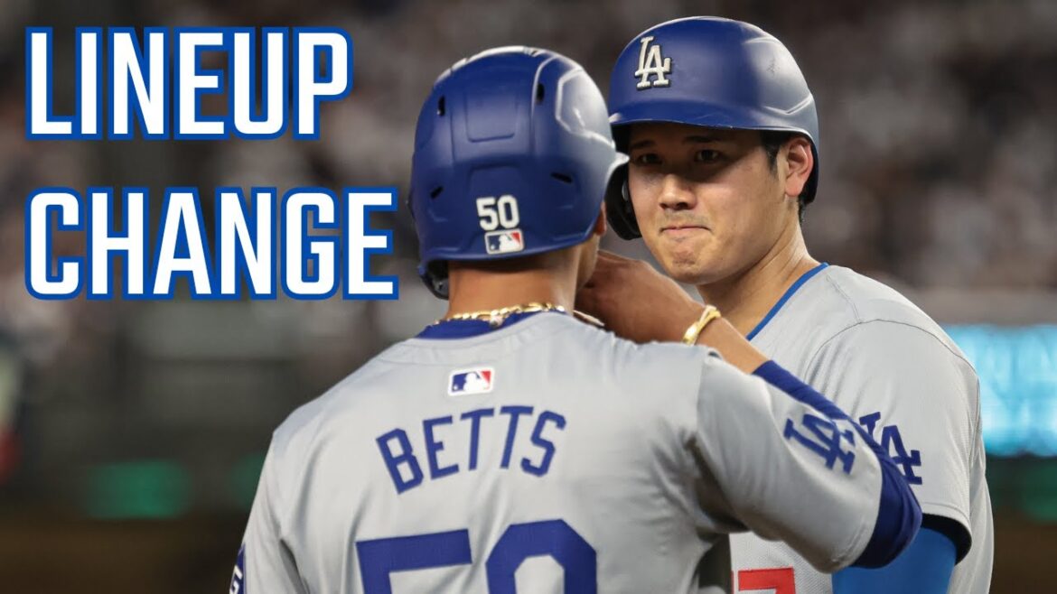 Composition des Dodgers avec Shohei Ohtani en tête lors du retour de Mookie Betts