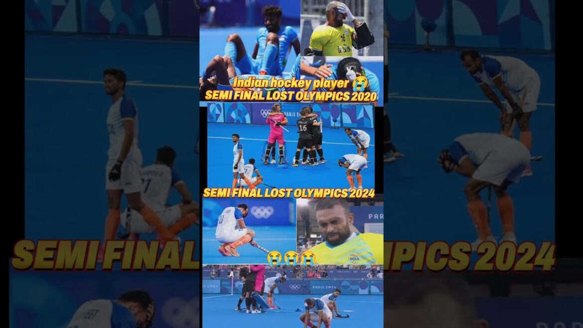 Joueur de hockey indien 😭 😭 😭 Émotionnellement perdu lors de la demi-finale des Jeux olympiques 2020/2024 #shrot #hockey #olympic