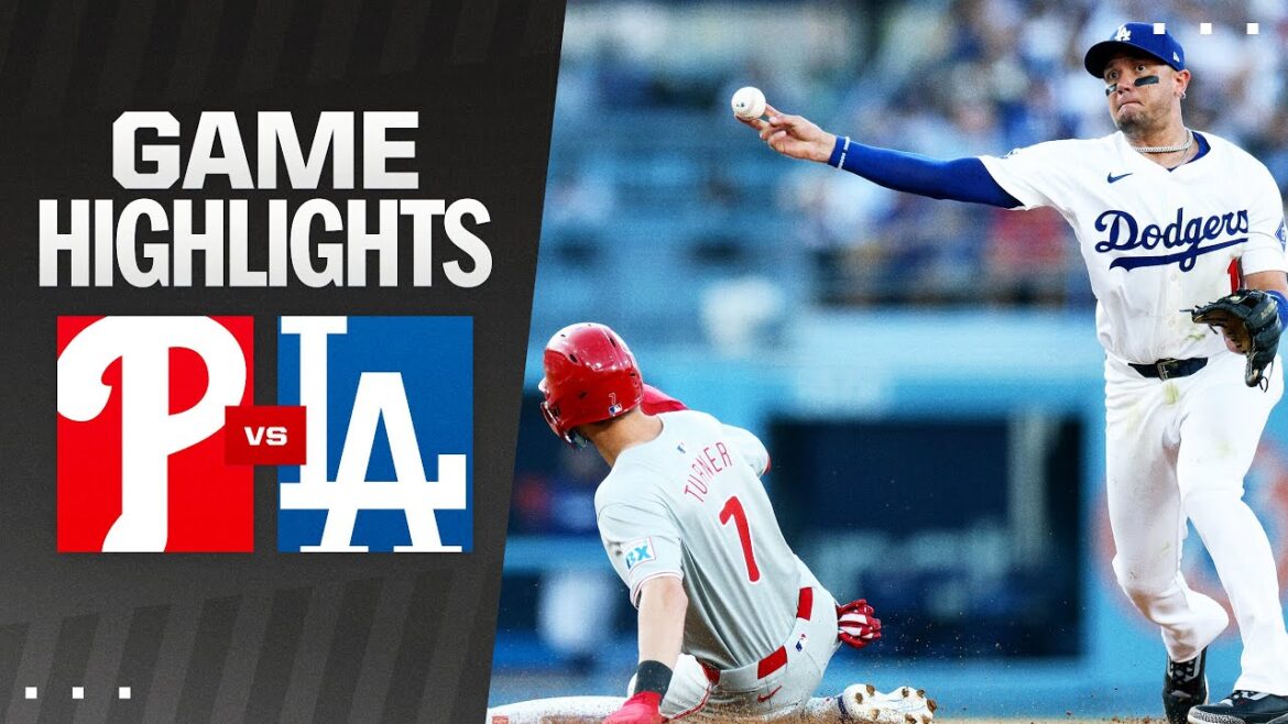 Temps forts du match Phillies vs Dodgers (07/08/24) | Temps forts de la MLB