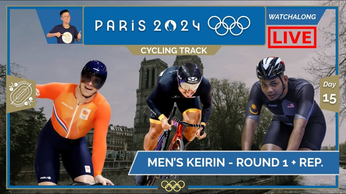 PISTE CYCLISTE - DATO AZIZUL 🇲🇾 KEIRIN HOMMES EN DIRECT ! OLYMPIQUE DE PARIS 2024 JOUR 15 EN DIRECT Darence Chan Watchalong