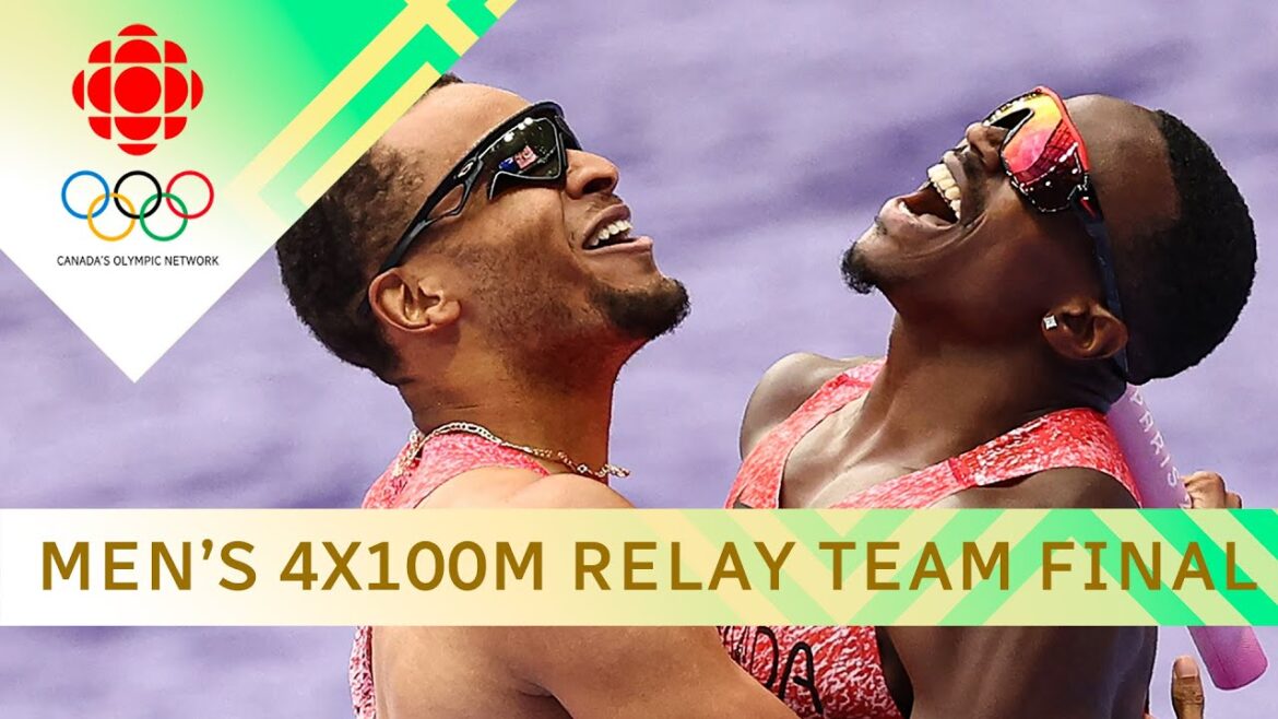 CANADA WINS MEN’S 4X100M RELAY TEAM GOLD! | #paris2024