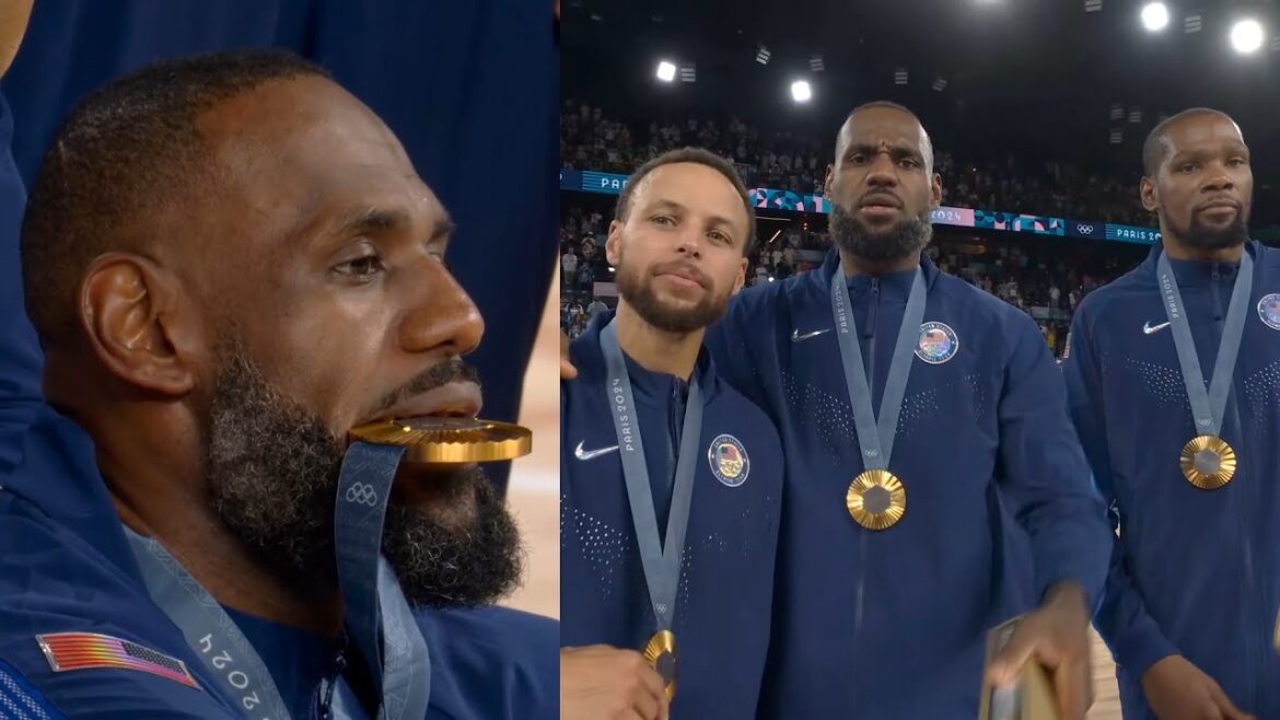 L'équipe américaine reçoit ses MÉDAILLES D'OR et LeBron James remporte le titre de MVP des Jeux olympiques