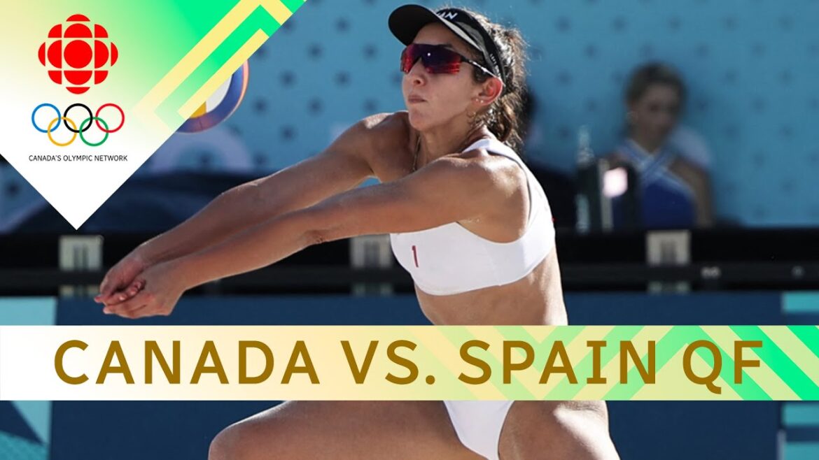 Women’s beach volleyball QF: Canada Humana-Paredes/Wilkerson vs. Spain Alvarez/Moreno | #paris2024