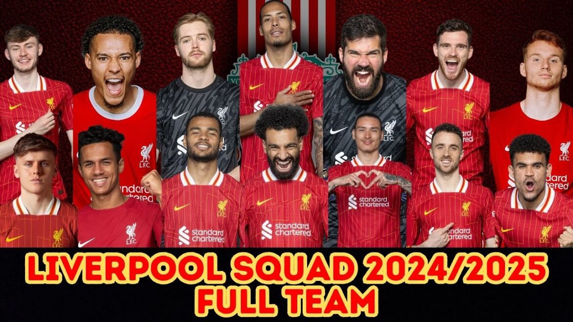 LIVERPOOL SQUAD 2024/2025 ÉQUIPE COMPLÈTE #liverpool #premierleague #échange de transferts #ligue anglaise #epl LIVERPOOL SQUAD 2024/2025 ÉQUIPE COMPLÈTE #liverpool #premierleague #échange de transferts #ligue anglaise #epl