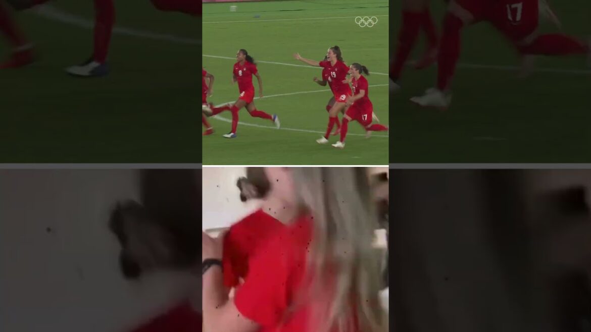 The emotion of a gold medal-winning penalty kick! 😁