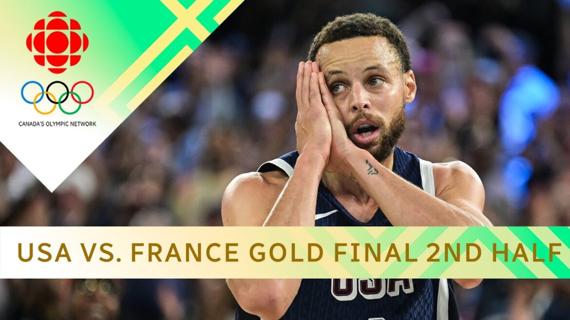 Men's basketball USA vs. France gold medal final game 2nd half | #paris2024