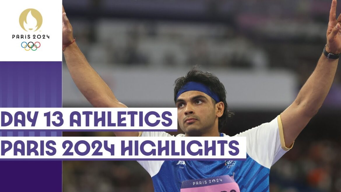 Neeraj remporte l'argent au lancer du javelot masculin, Nadeem bat le record olympique le 13e jour | Temps forts de Paris 2024