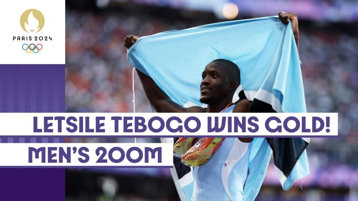 Letsile Tebogo 🇧🇼 Men's 200m Olympic champion!  | #Paris2024 Highlights