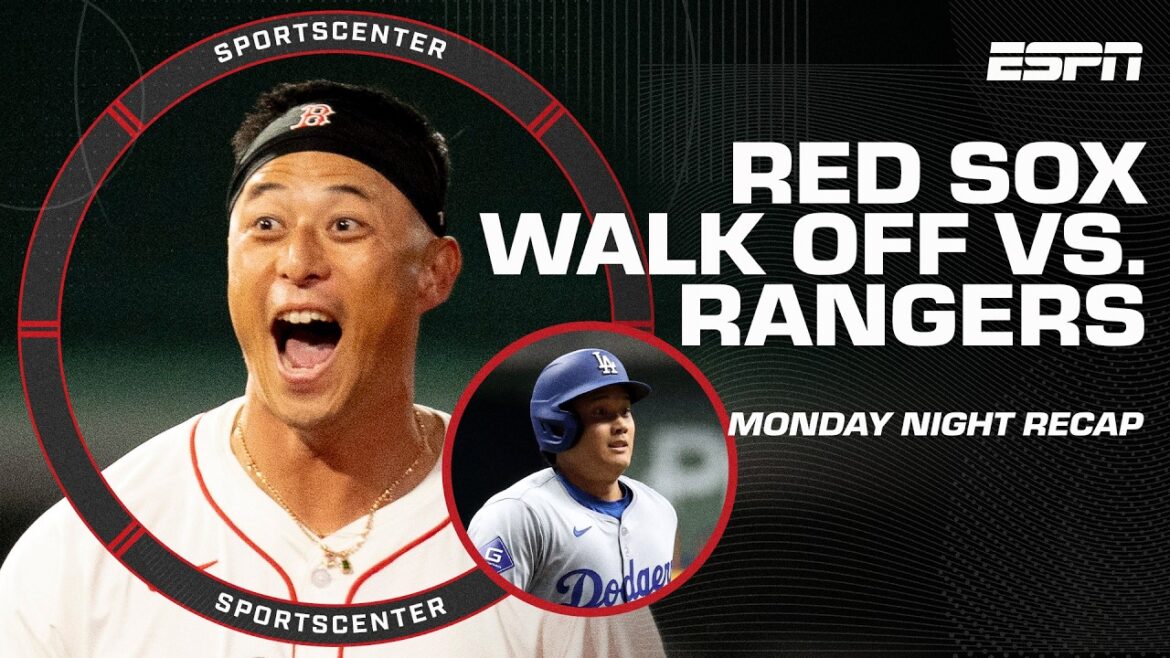 Rob Refsnyder quitte le terrain pour les Red Sox + Betts et Ohtani HR dans la victoire des Dodgers | SportsCenter