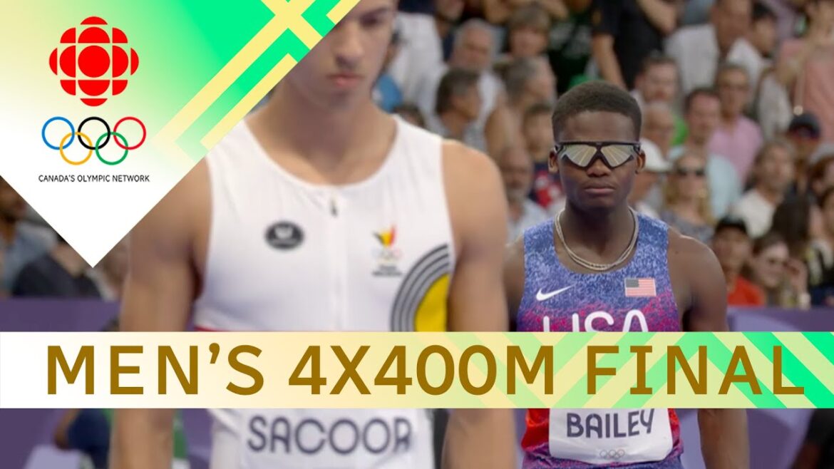 Men's 4X400m team relay final at the Olympic Games Paris 2024 | #paris2024