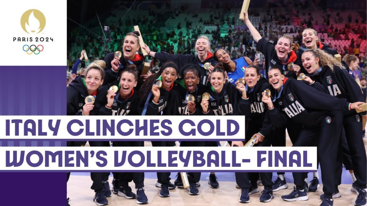 Italy 🇮🇹 clinch Gold 🥇, USA 🇺🇸 take Silver 🥈 in Women's Volleyball 🏐 | Paris 2024 highlights