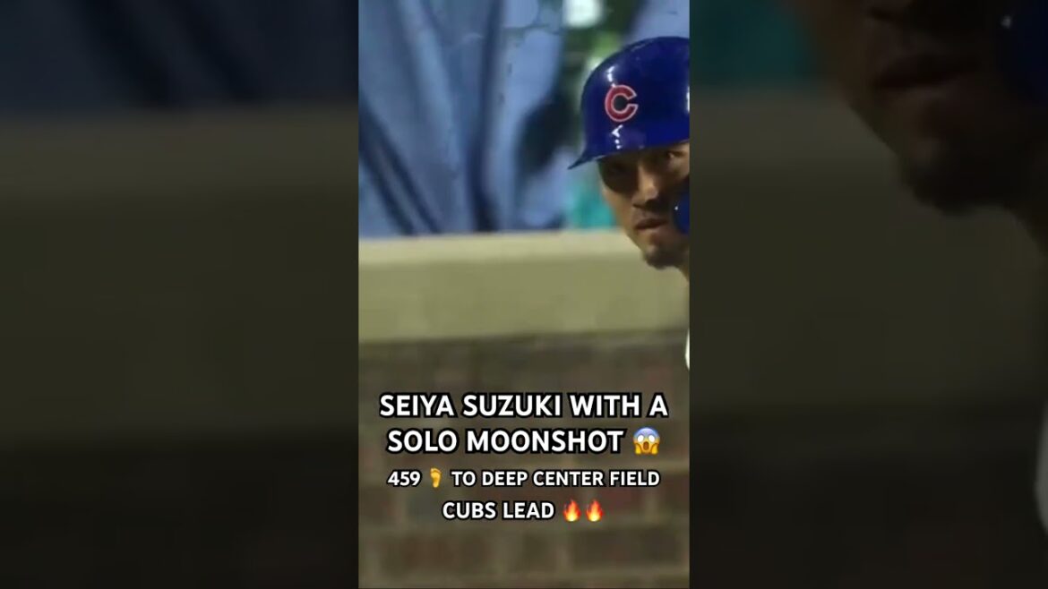 Seiya Suzuki démolit cette balle pour un tir en solo #mlbb #baseball #mlb #highlights #shorts #sports