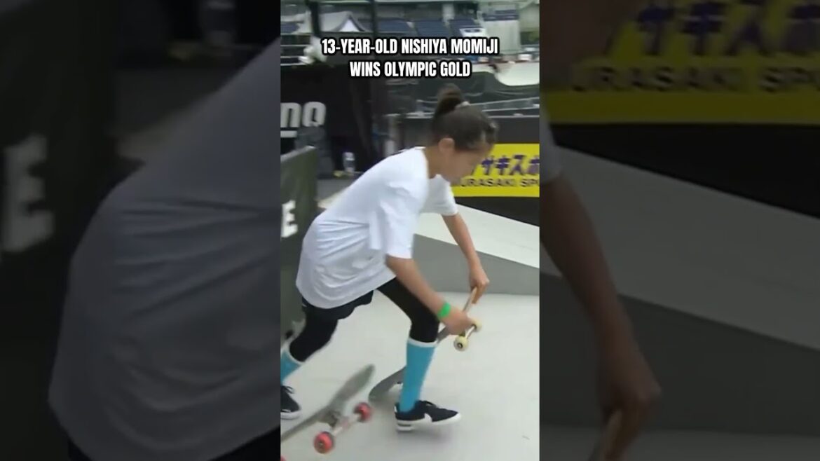 NISHIYA Momiji, 13 ans, remporte une médaille d'or historique en skateboard féminin ! 🏅 #shorts #xgames #sports
