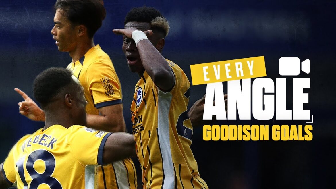 Tous les angles, tous les objectifs à Goodison | Mitoma, Welbeck et Adingra 🥅