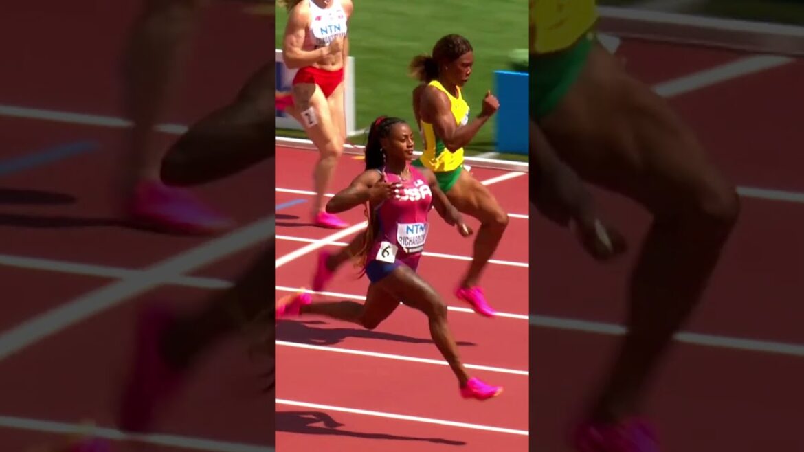 Sha'Carri Richardson : la femme la plus rapide des États-Unis #youtubeshorts #olympics