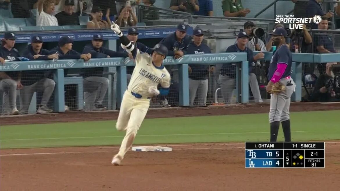 Shohei Ohtani continue sa lancée avec un home run de 2 points contre les Rays 😤 | ESPN MLB