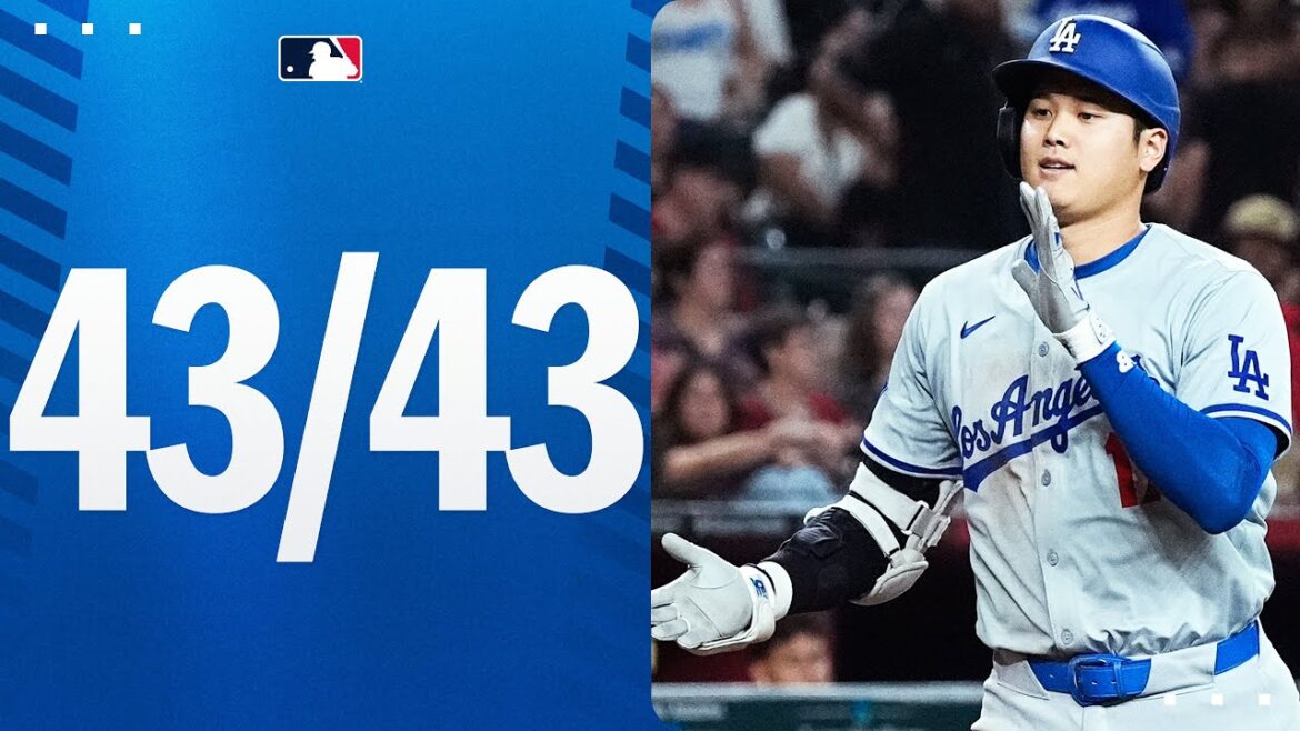 43/43 ! Shohei Ohtani frappe et vole un but dans le même match pour la 11e fois en 2024 !