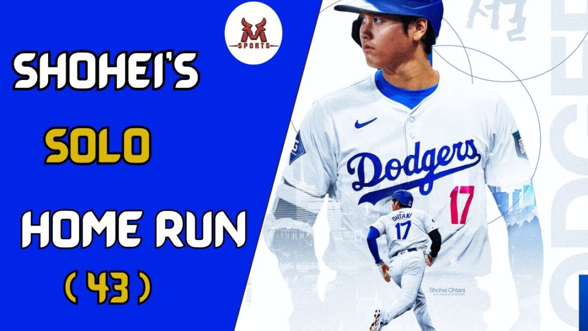 Shohei Ohtani 🔥🔥en FEU avec (43e) Stolen Base Crushing Solo Home Run⚾(43e) de la saison..