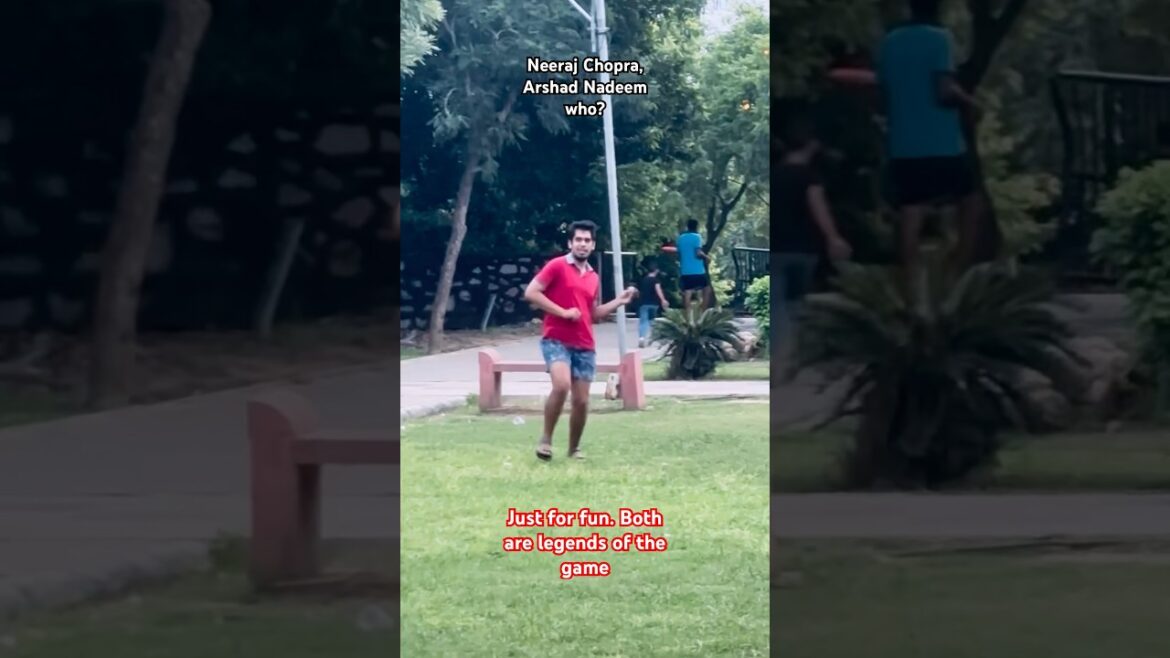 Préparation pour les Jeux olympiques de Los Angeles 2028 | Neeraj Chopra | Arshad Nadeem | Lancer du javelot | Juste pour le plaisir 😂