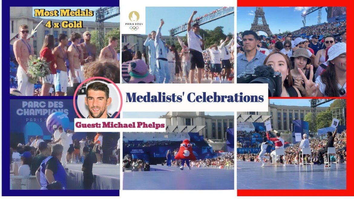 【Jeux Olympiques de Paris】Parc des Champions 🥇6 août l Célébration des médailles des athlètes 【Jeux Olympiques de Paris】Parc des Champions 🥇6 août l Célébration des médailles des athlètes