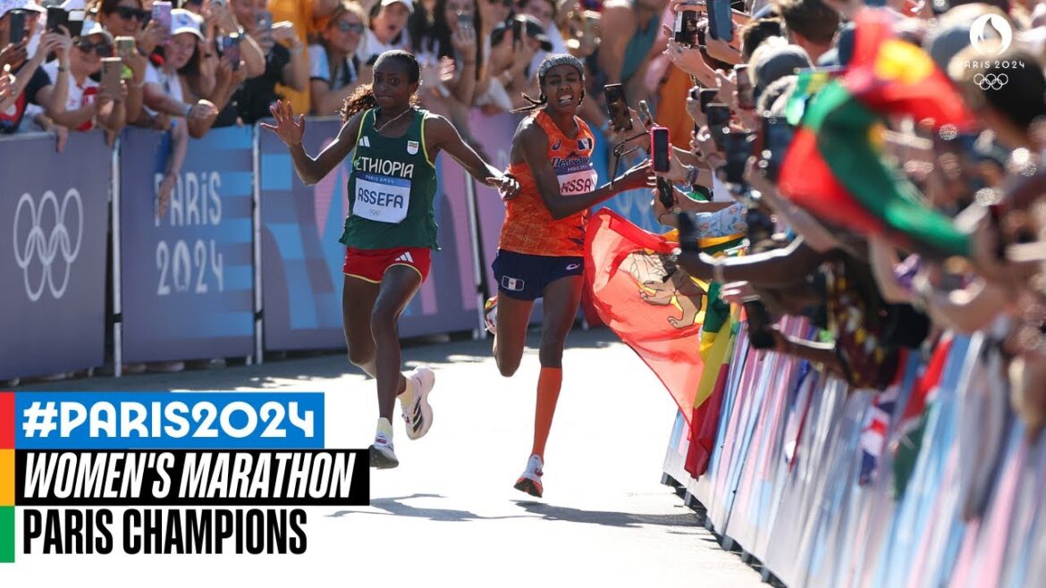 🤯 CRAZY 🤯 sprint pour l'or au marathon féminin ! | Paris Champions