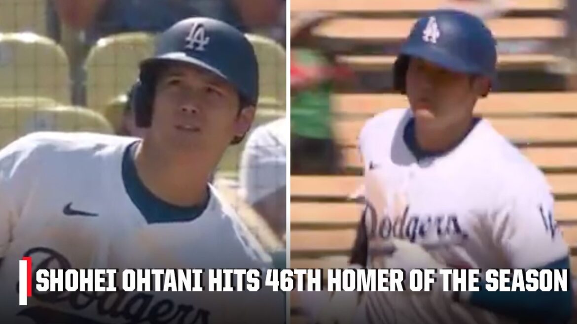 SHOHEI OHTANI SE RAPPROCHE UN PLAN DU 50/50 🔥 Il égalise son record personnel avec 46 HR cette saison | ESPN MLB