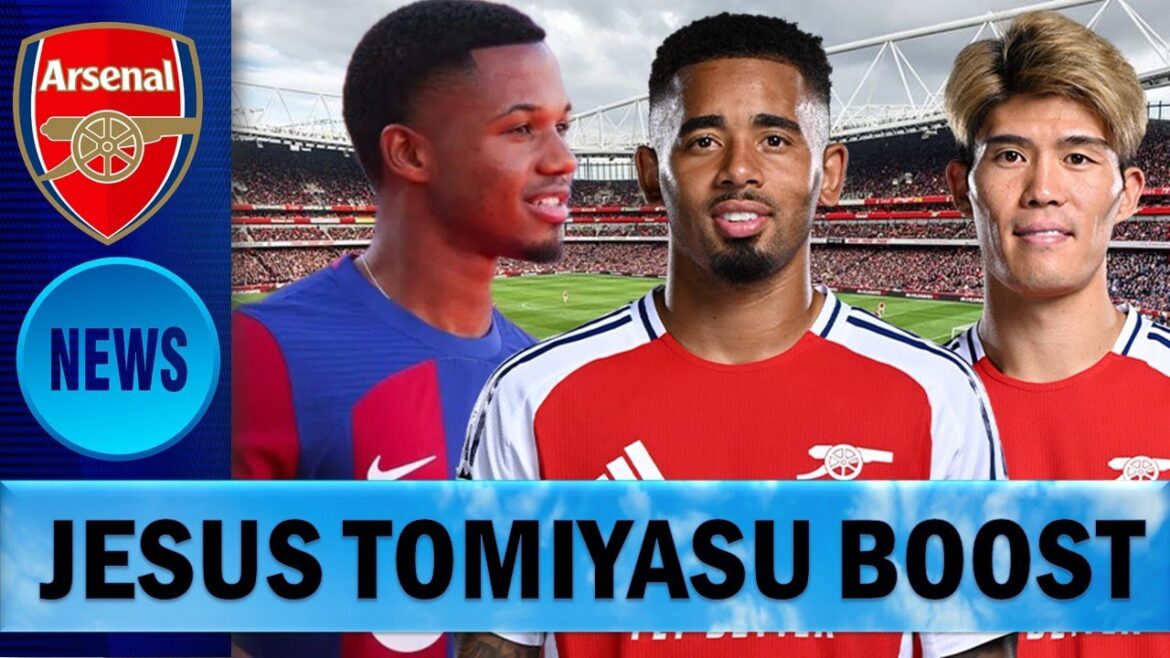 Gabriel Jesus de retour pour le derby du nord de Londres | La récupération de Tomiyasu progresse bien | Ansu Fati est de retour
