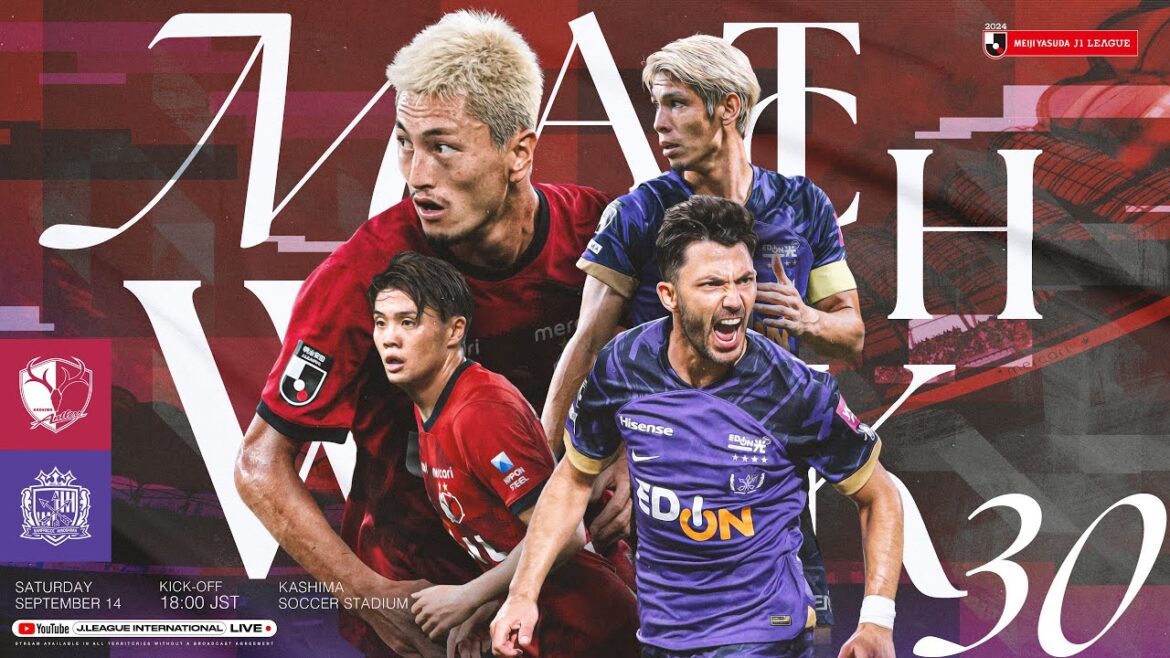 FOOTBALL EN DIRECT DU JAPON | Kashima Antlers contre Sanfrecce Hiroshima | Ligue J1 2024 | MW 30