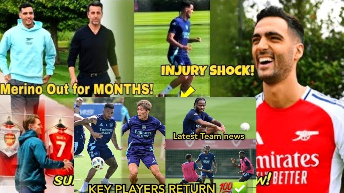 Gabriel Jesus, Tomiyasu, Sterling et les joueurs clés d'Arsenal reviennent 🥳 Prêts pour l'action | Derby de Londres 🔥