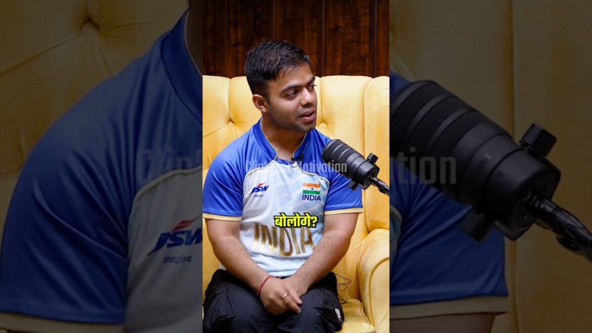 😖😭Vidéo émotionnelle du médaillé d'OR Navdeep Singh virel Il a remporté la médaille d'or #shorts #paraolympiques