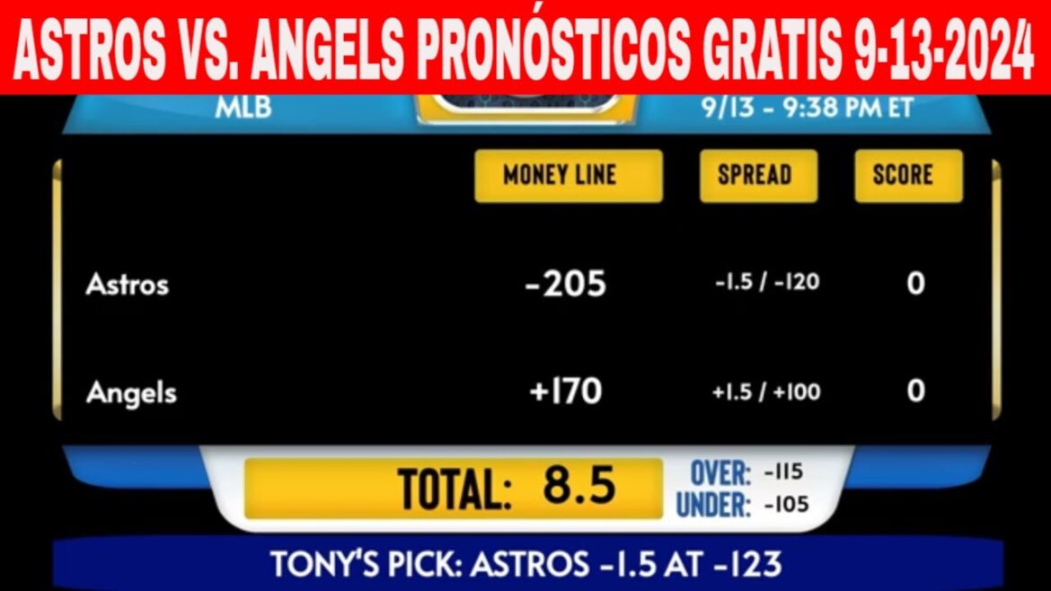 Houston Astros vs LA Angels 13/09/2024 Prédictions MLB GRATUITES pour aujourd'hui