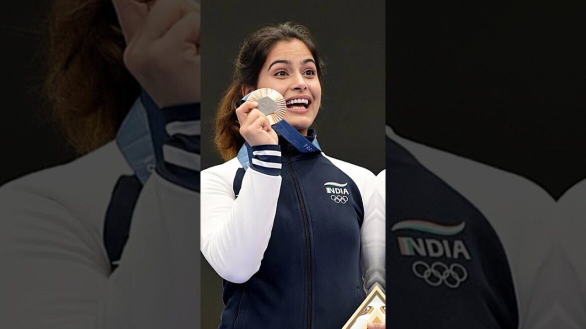 Manu Bhakar a remporté une autre médaille, la médaille Paris Olympic 2024 - Inde ✅3 🥇. #Olympique #manubhakar
