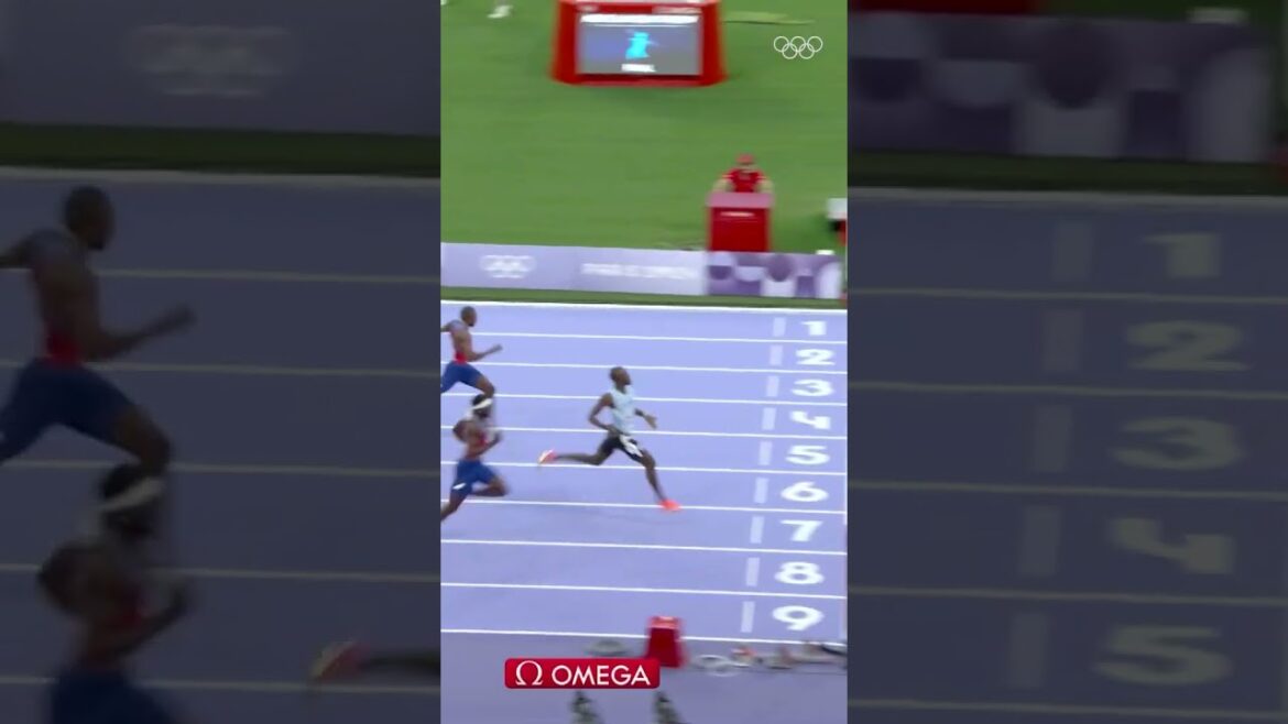 Tebogo entre dans l'histoire ! 🥇⚡ Médaille d'or olympique au 200 m masculin 🏃‍♂️ #Olympics #Paris2024