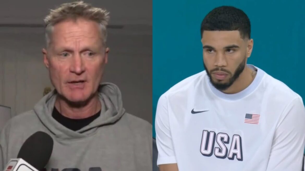 Steve Kerr on Jayson Tatum playing 0 minutes for Team USA vs Serbia in Olympics