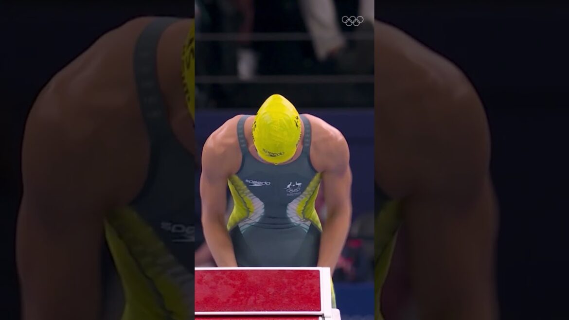 Rituels d'avant-course de natation : édition olympique 🏊‍♀️ #JO #Paris2024 #Sports