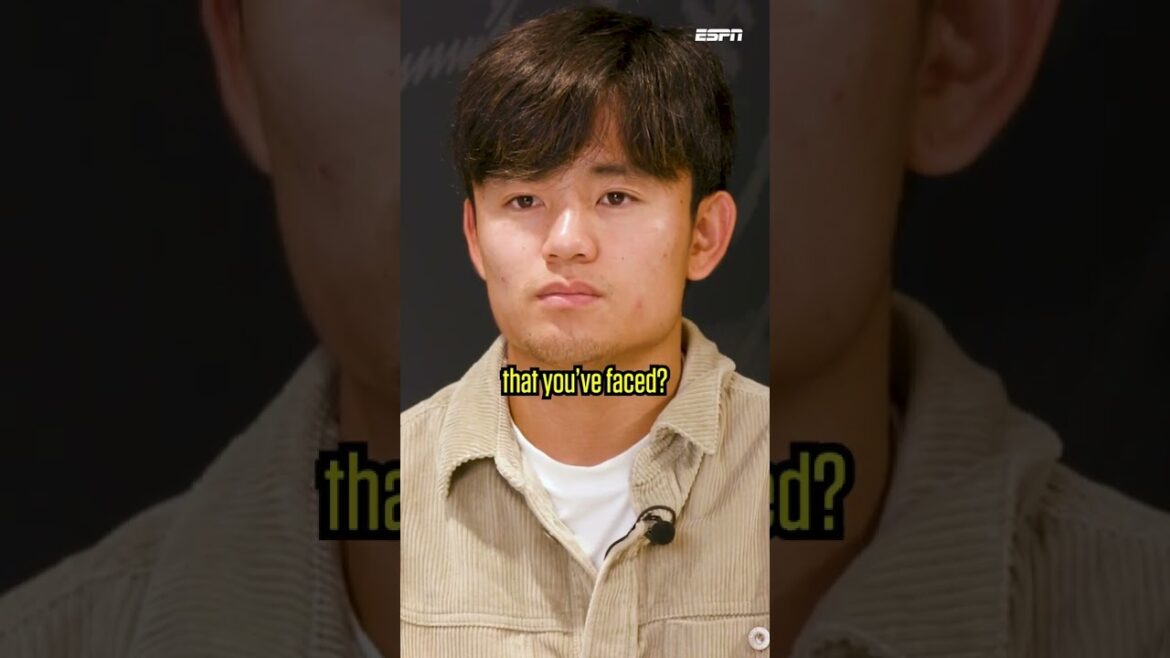 Le Japonais Kubo nomme ses trois adversaires les plus coriaces 👀 #shorts