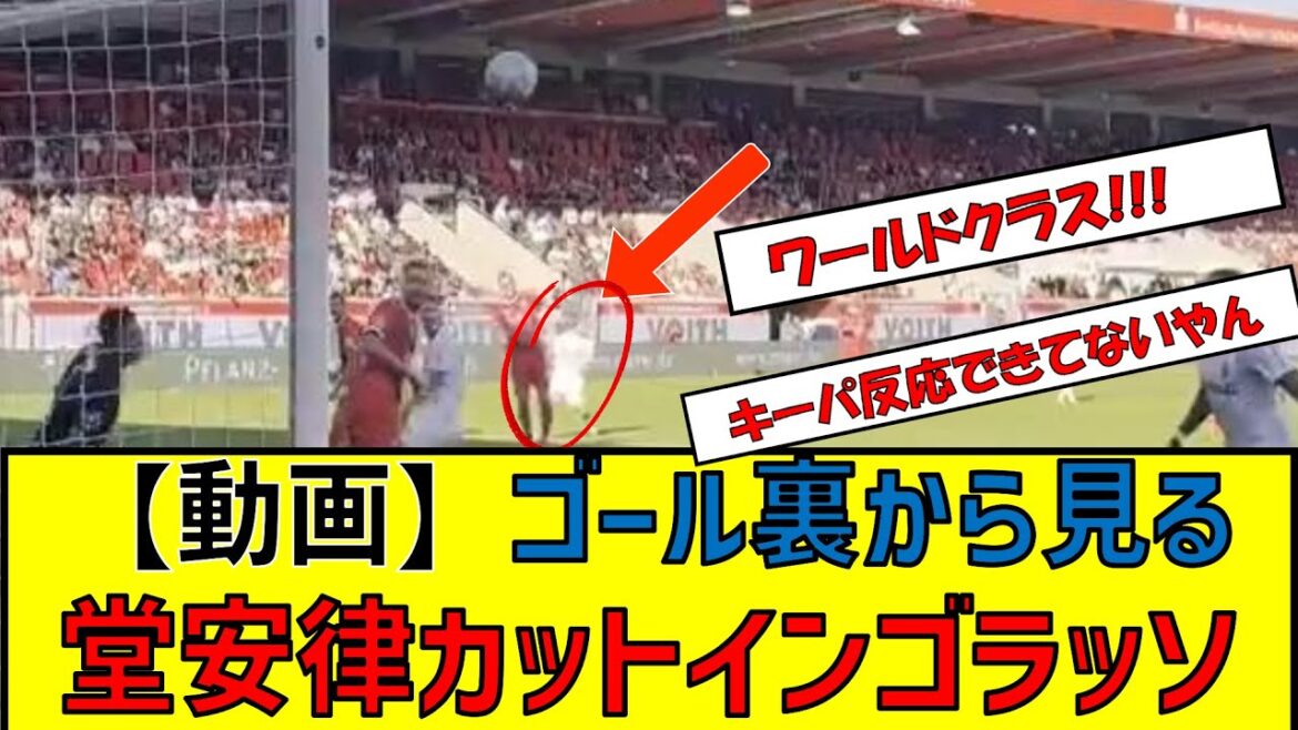 [Vidéo]Ritsu Doan passe au lasso vu de derrière le but #Ritsu Doan #Équipe nationale de football du Japon #go lasso #goal #breaking news #cut-in #super goal #classe mondiale