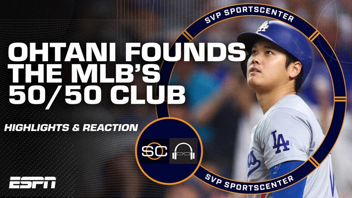 Shohei Ohtani CRÉE le club 50/50 de la MLB lors d'une performance HISTORIQUE contre les Marlins 😳 | SC avec SVP