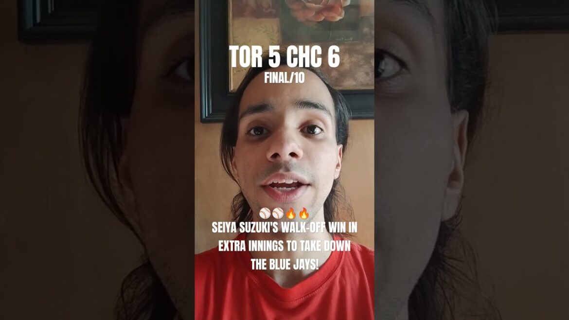 Victoire de Seiya Suzuki en prolongation contre les Blue Jays !🔥⚾ TOR 5 CHC 6 FINALE/10 @gabrielpaganBASEBALL