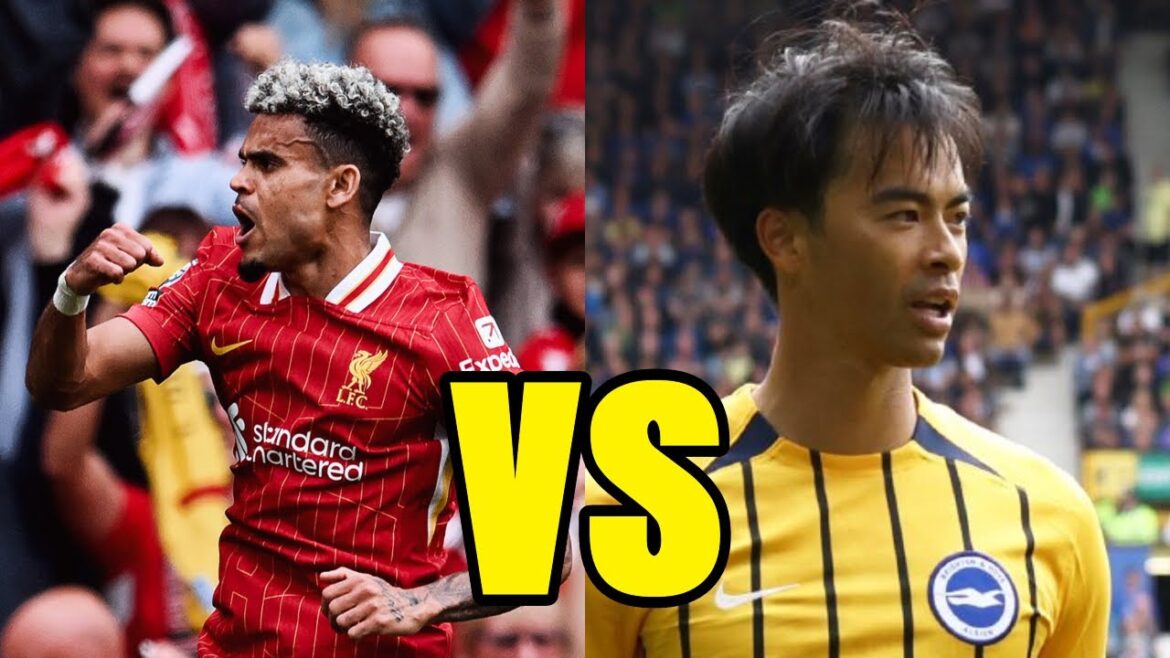 Luis Diaz contre Kaoru Mitoma | Saison 2024/25 | Liverpool contre Brighton Wingers