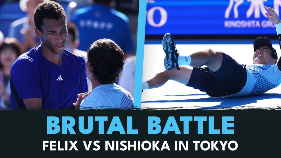 ÉPUISANTE Bataille de trois heures Auger-Aliassime contre Nishioka | Faits saillants de Tokyo 2024