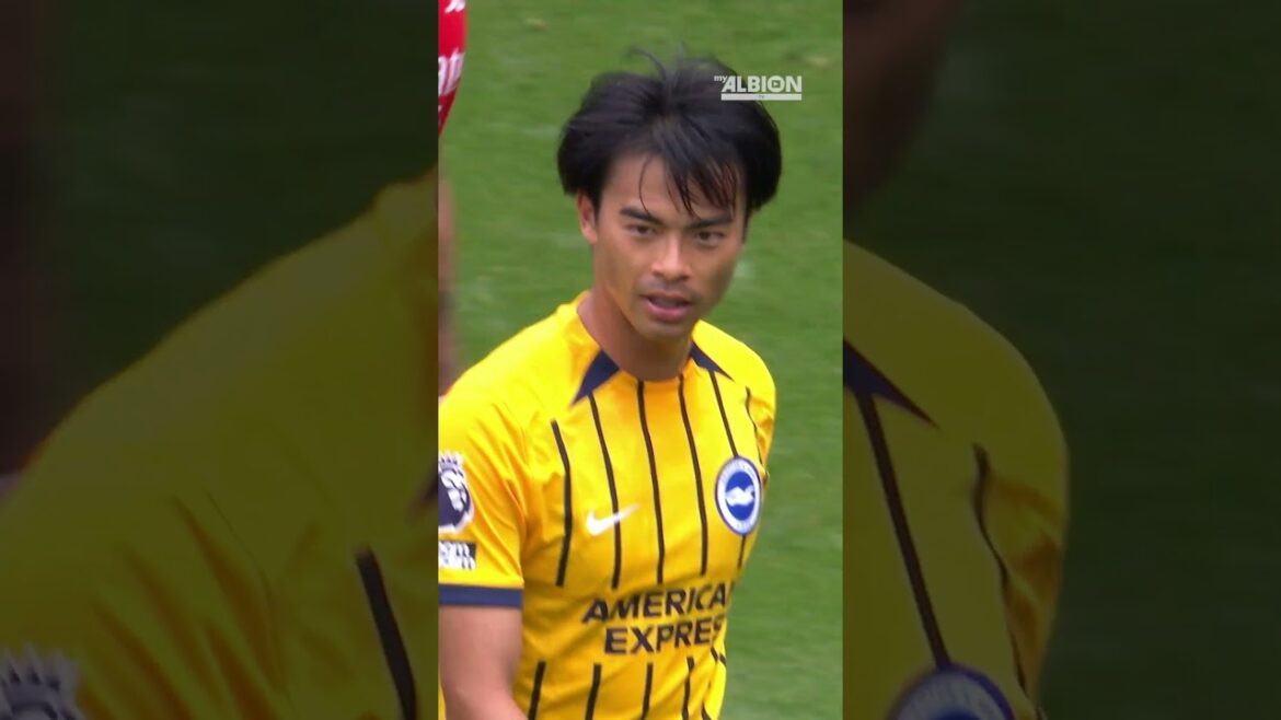 La noix de muscade de Mitoma en déplacement 🥶 #brightonandhovealbion #arsenal #mitoma
