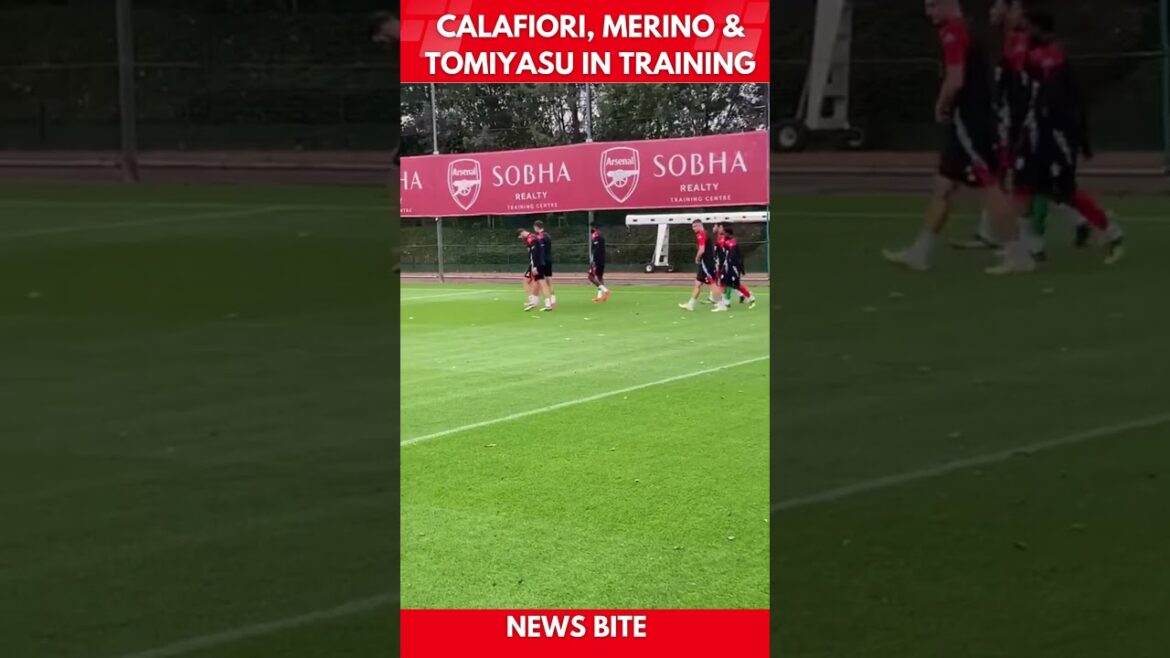 🔴 BONNE NOUVELLE ! Calafiori, Merino et Tomiyasu à l'entraînement pour le PSG Clash d'Arsenal ?