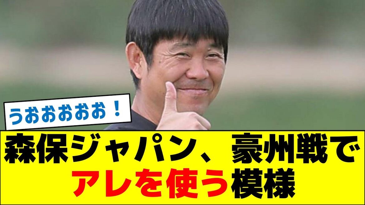 [Gagner garanti]Moriyasu Japon semble l'utiliser lors du match contre l'Australie