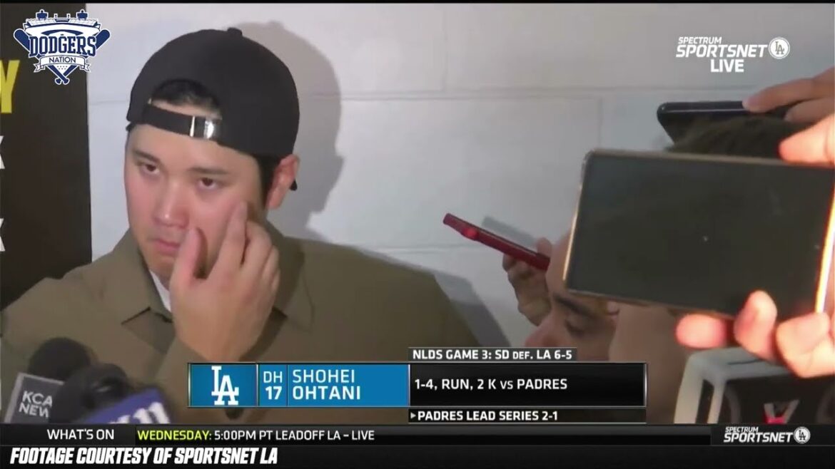 Shohei Ohtani dit que les Dodgers peuvent gagner le match 4, reconnaissant pour les premières séries éliminatoires, atmosphère de Petco Park