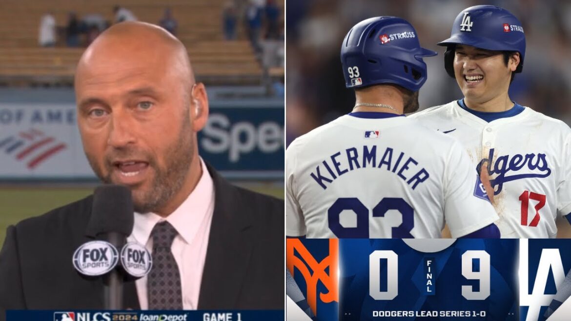 "Los Angeles EN 4" - Derek Jeter a CHOQUÉ Shohei Ohtani et les Dodgers 9-0 contre les Mets lors du premier match NLCS