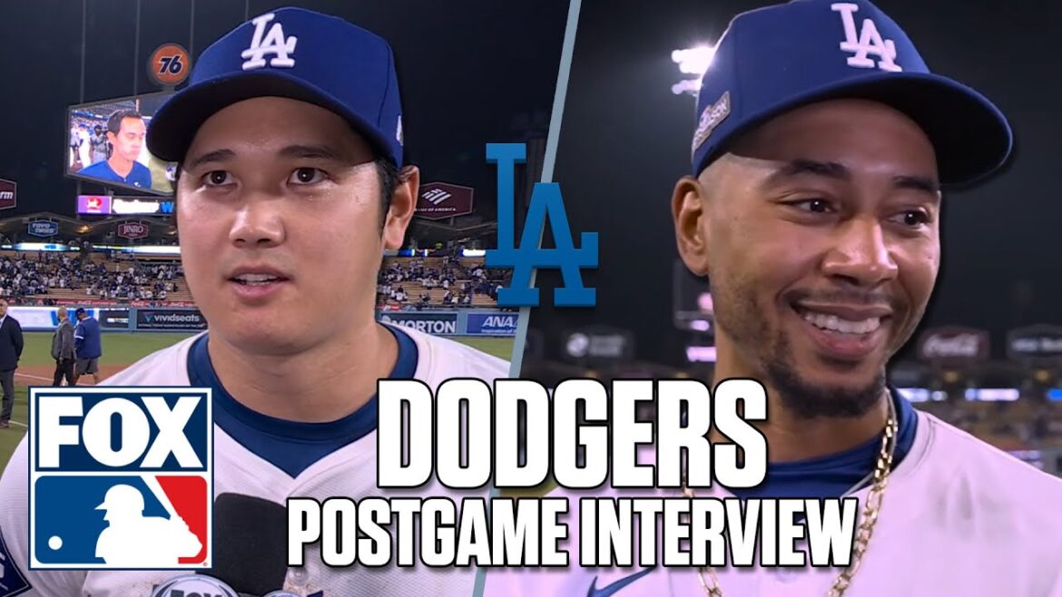 Mets contre Dodgers Game 1 : Shohei Ohtani, Mookie Betts et Max Muncy Interviews d'après-match | MLB sur FOX