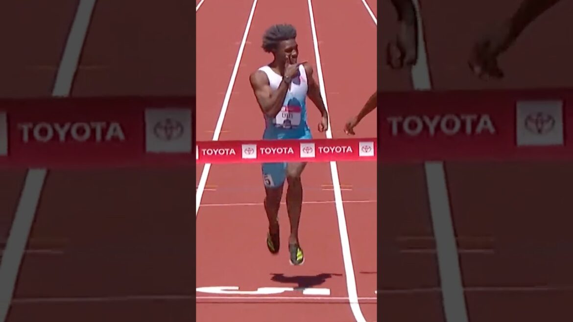 Noah Lyles turns on the NOS 😱 #shorts