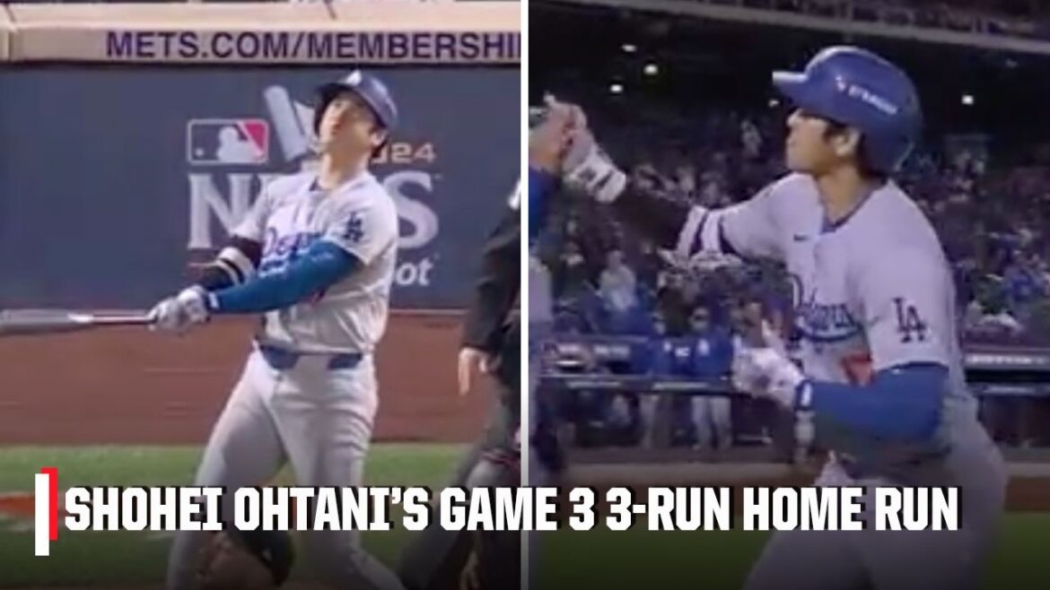 SHOHEI OHTANI LE FAIT ENCORE 😤 Shohei frappe un HOMER de 3 points pour sceller le match 3 pour les Dodgers 💪 | ESPN MLB